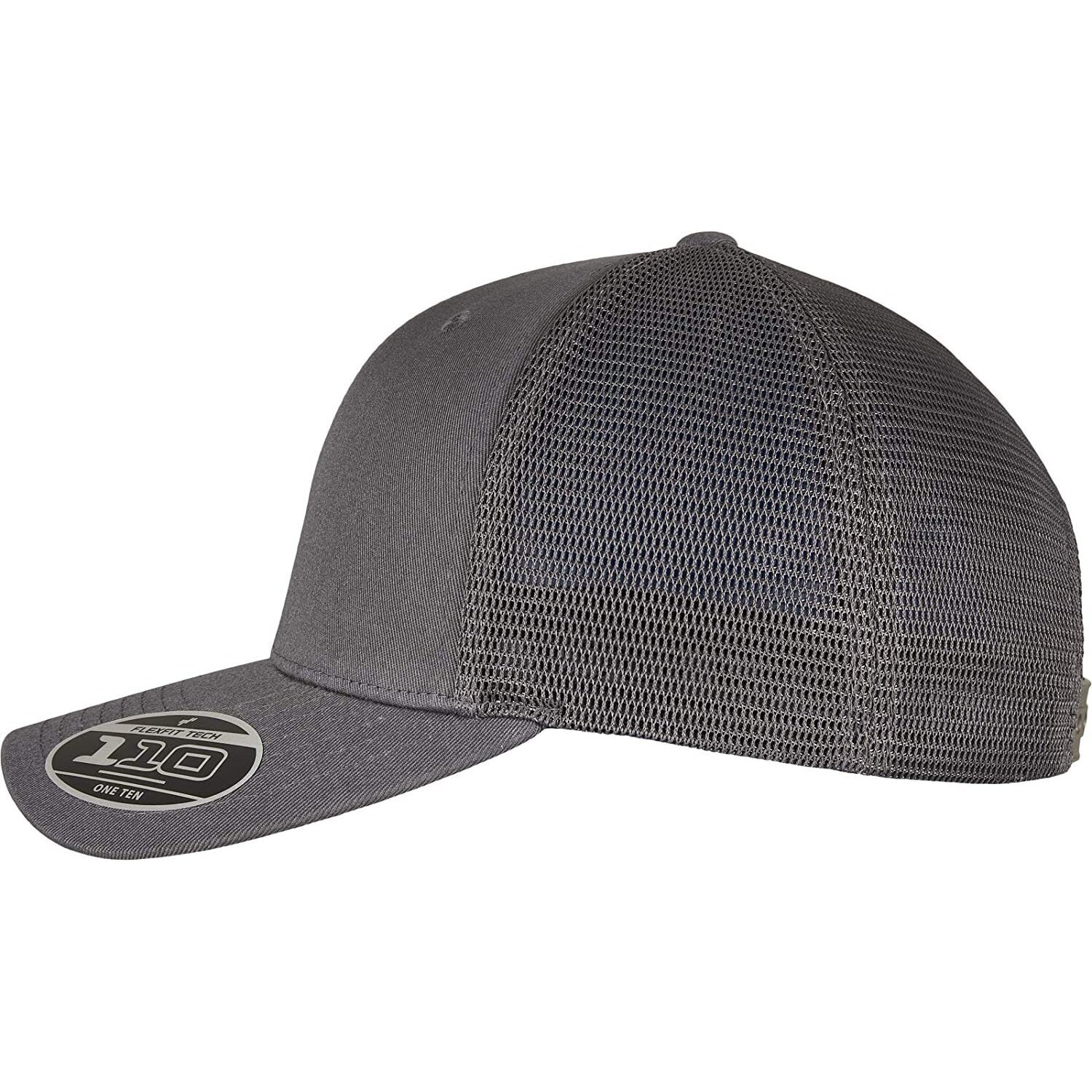 Charcoal - Side - Flexfit Unisex Adult 110 Mesh Trucker Cap