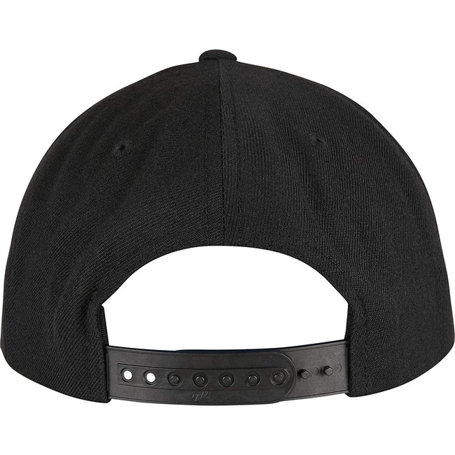 Black - Back - Yupoong Unisex Adult Flexfit 5 Panel Snapback Cap