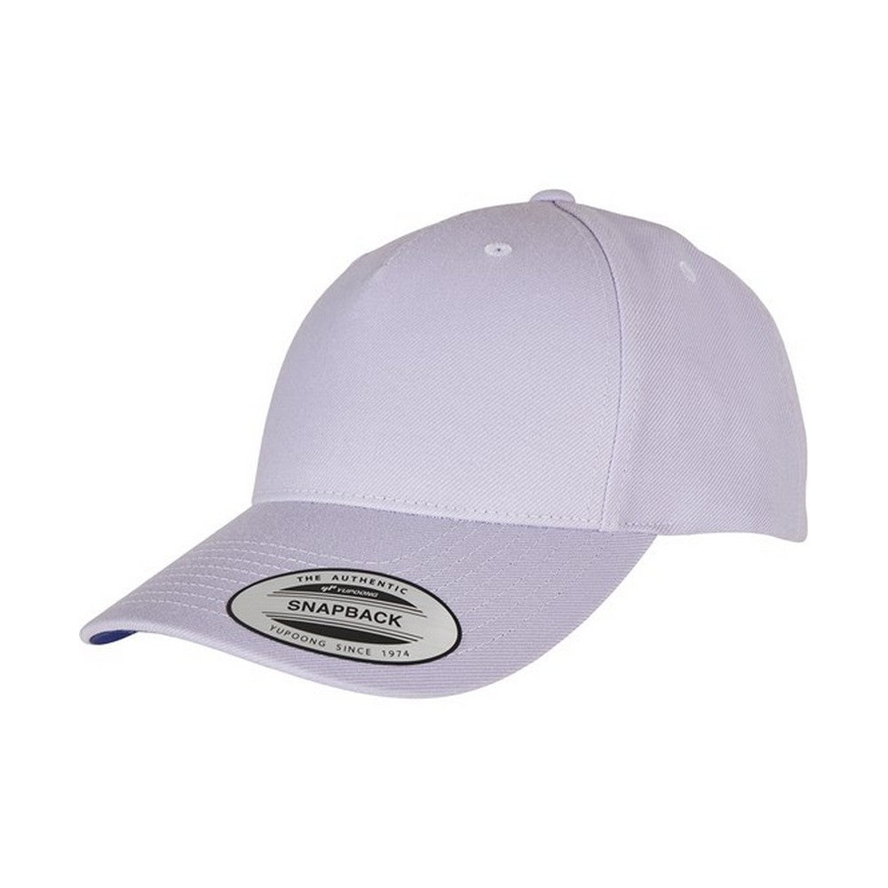 Light Purple - Front - Yupoong Unisex Adult Flexfit 5 Panel Snapback Cap