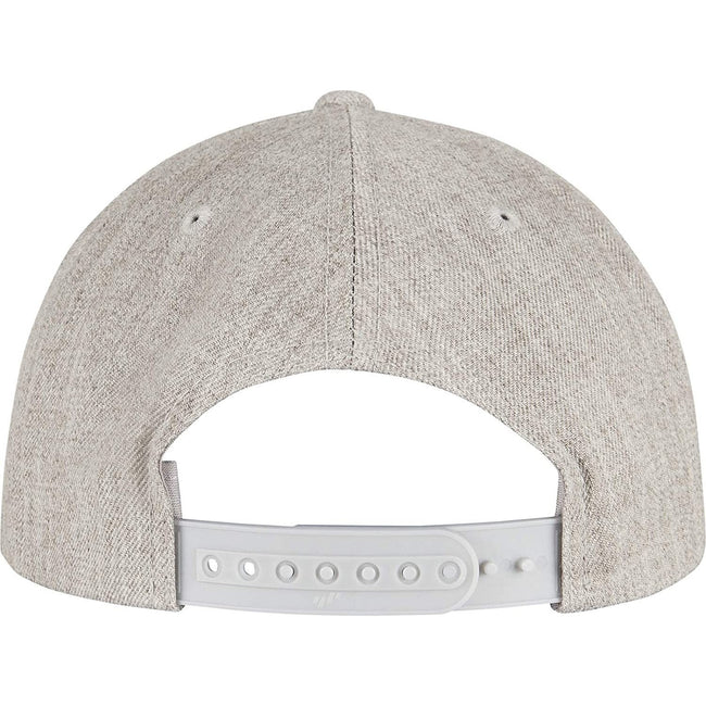 Grey Heather - Back - Yupoong Unisex Adult Flexfit 5 Panel Snapback Cap
