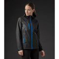 Black-Azure Blue - Back - Stormtech Womens-Ladies Olympia Soft Shell Jacket