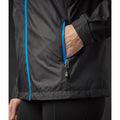Black-Azure Blue - Close up - Stormtech Womens-Ladies Olympia Soft Shell Jacket
