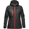 Black-Bright Red - Front - Stormtech Womens-Ladies Olympia Soft Shell Jacket