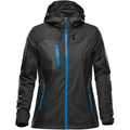 Black-Azure Blue - Front - Stormtech Womens-Ladies Olympia Soft Shell Jacket