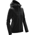 Black-Dolphin - Side - Stormtech Womens-Ladies Orbiter Soft Shell Jacket