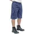 Navy - Back - Portwest Mens Cargo Shorts