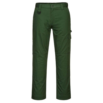 Forest Green - Front - Portwest Mens Super Work Trousers