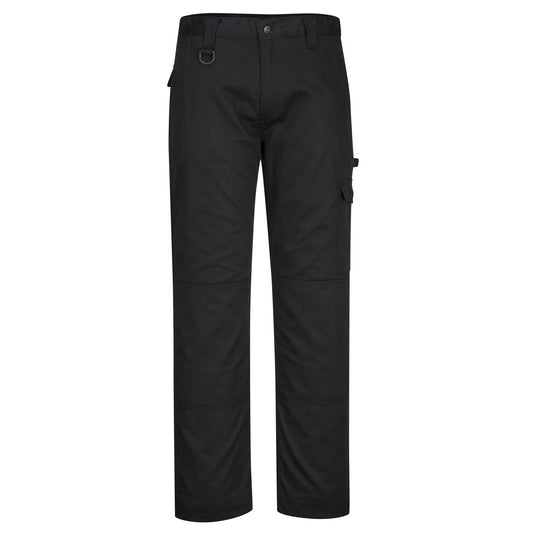 Black - Front - Portwest Mens Super Work Trousers