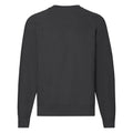 Light Graphite - Back - Fruit Of The Loom Mens Classic 80-20 Raglan Sweatshirt