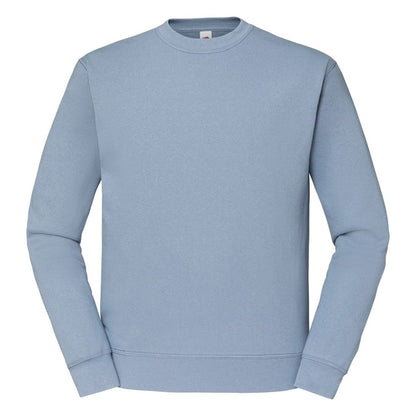Mineral Blue - Front - Fruit Of The Loom Mens Classic 80-20 Raglan Sweatshirt