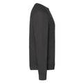 Black - Side - Fruit Of The Loom Mens Classic 80-20 Raglan Sweatshirt