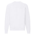 White - Back - Fruit Of The Loom Mens Classic 80-20 Raglan Sweatshirt