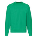 Kelly Green - Front - Fruit Of The Loom Mens Classic 80-20 Raglan Sweatshirt