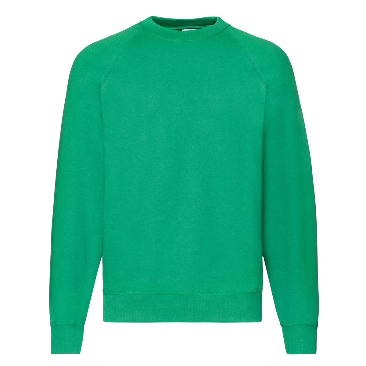 Kelly Green - Front - Fruit Of The Loom Mens Classic 80-20 Raglan Sweatshirt