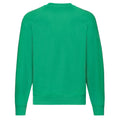 Kelly Green - Back - Fruit Of The Loom Mens Classic 80-20 Raglan Sweatshirt