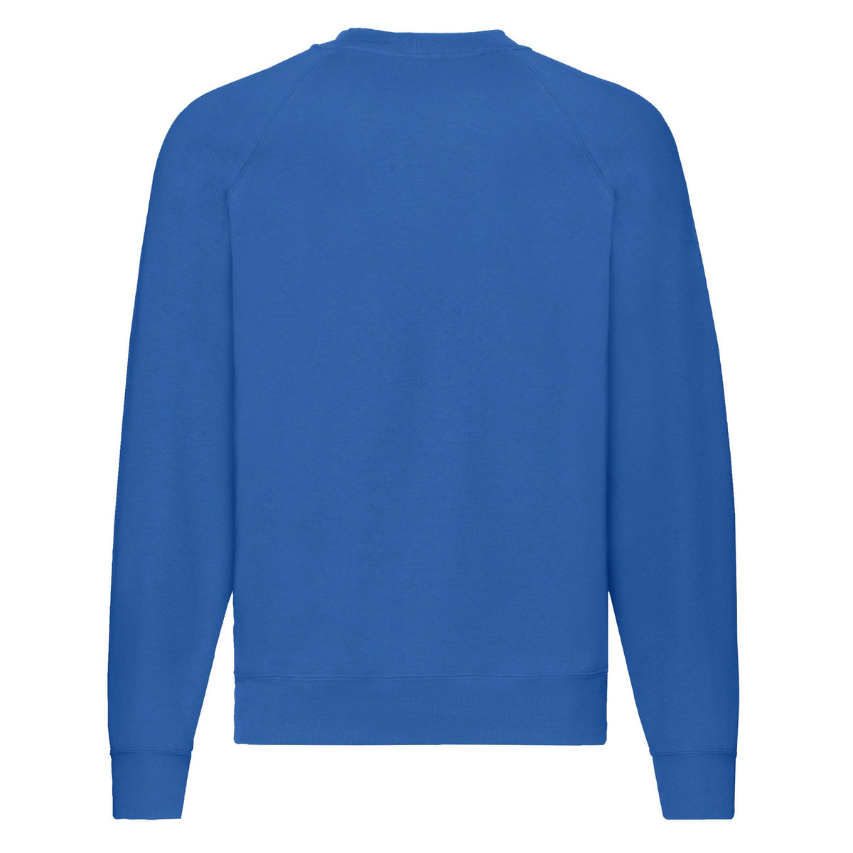 Royal Blue - Back - Fruit Of The Loom Mens Classic 80-20 Raglan Sweatshirt