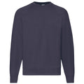 Deep Navy - Front - Fruit Of The Loom Mens Classic 80-20 Raglan Sweatshirt