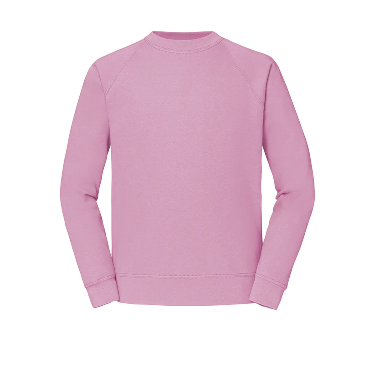 Light Pink - Front - Fruit Of The Loom Mens Classic 80-20 Raglan Sweatshirt