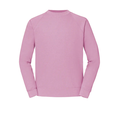 Light Pink - Front - Fruit Of The Loom Mens Classic 80-20 Raglan Sweatshirt