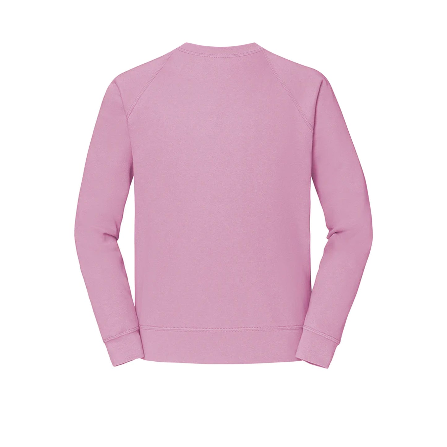 Light Pink - Back - Fruit Of The Loom Mens Classic 80-20 Raglan Sweatshirt