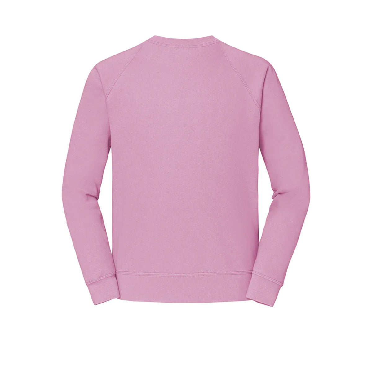 Light Pink - Back - Fruit Of The Loom Mens Classic 80-20 Raglan Sweatshirt