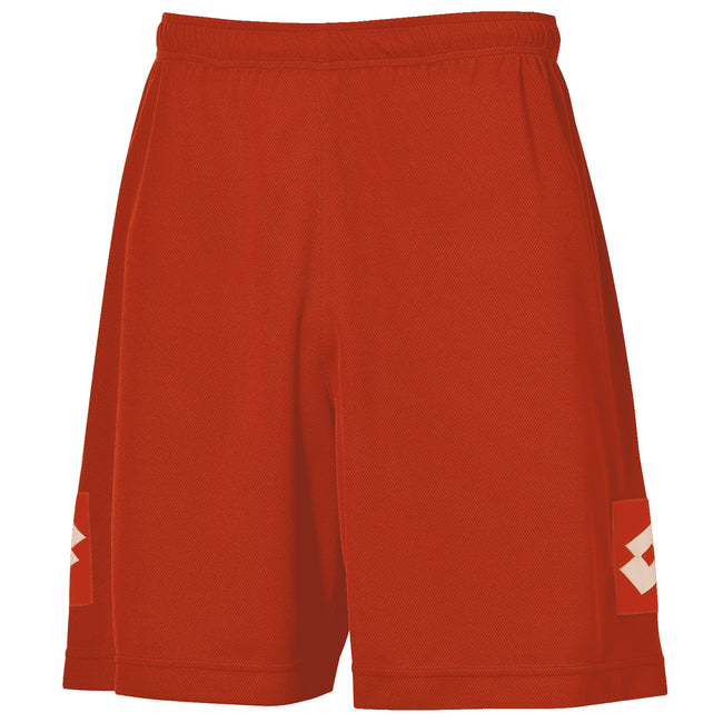 Flame Red - Back - Lotto Mens Football Sports Speed Shorts
