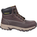 Brown - Back - Stanley Mens Tradesman Leather Safety Boots