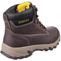Brown - Side - Stanley Mens Tradesman Leather Safety Boots