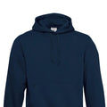 Navy - Back - B&C Mens Hooded Hoodie