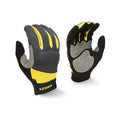 Grey-Black-Yellow - Front - Stanley Unisex Adult Performance Safety Gloves