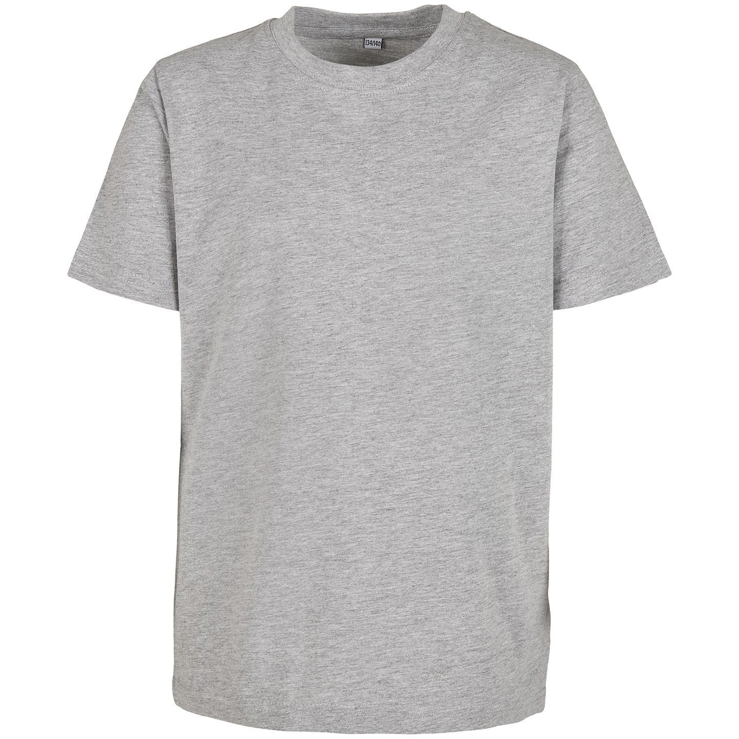 Grey Heather - Front - Build Your Brand Childrens-Kids Basic 2.0 T-Shirt