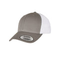 Grey-White - Front - Flexfit Unisex Adult Classics Recycled Two Tone Trucker Cap