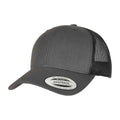 Charcoal-Black - Front - Flexfit Unisex Adult Classics Recycled Two Tone Trucker Cap