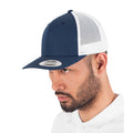 Navy-White - Back - Flexfit Unisex Adult Classics Recycled Two Tone Trucker Cap