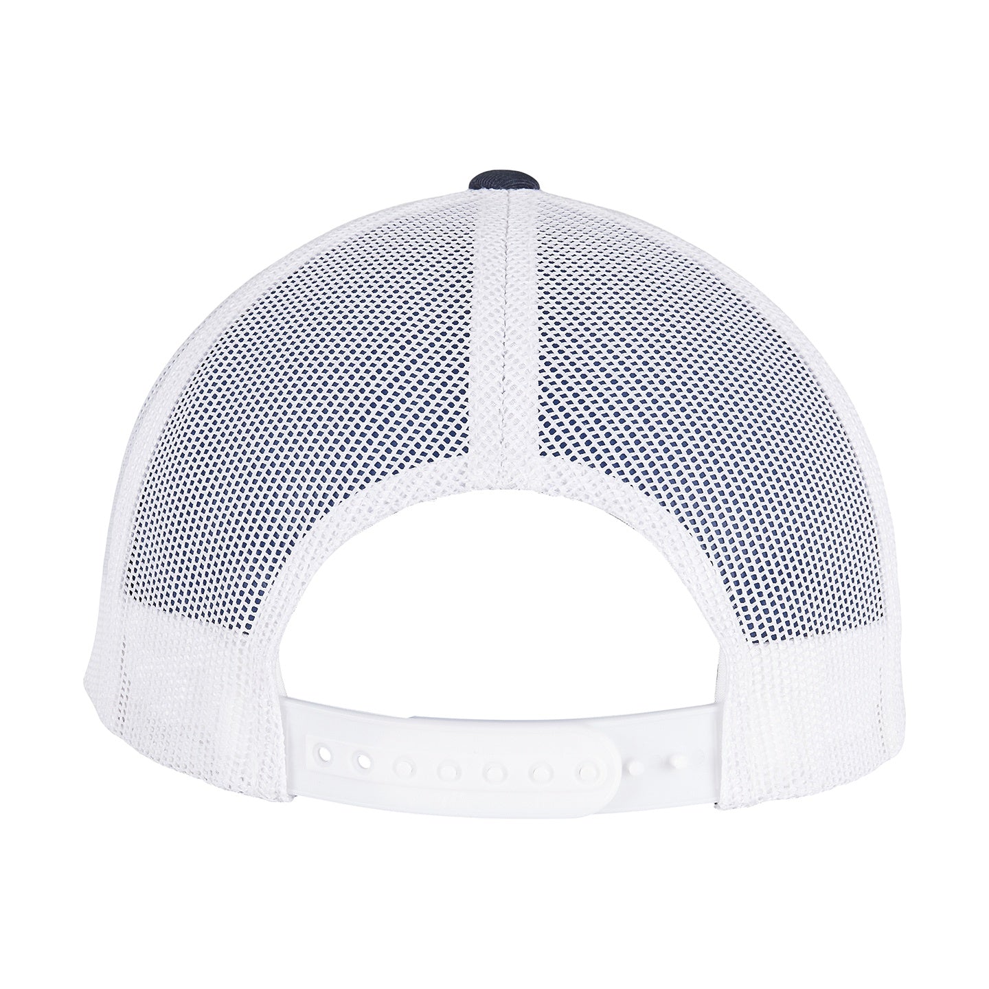 Navy-White - Side - Flexfit Unisex Adult Classics Recycled Two Tone Trucker Cap