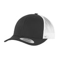 Black-White - Front - Flexfit Unisex Adult Classics Recycled Two Tone Trucker Cap