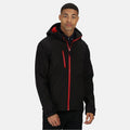 Black-Red - Back - Regatta Mens Venturer Three Layer Soft Shell Jacket