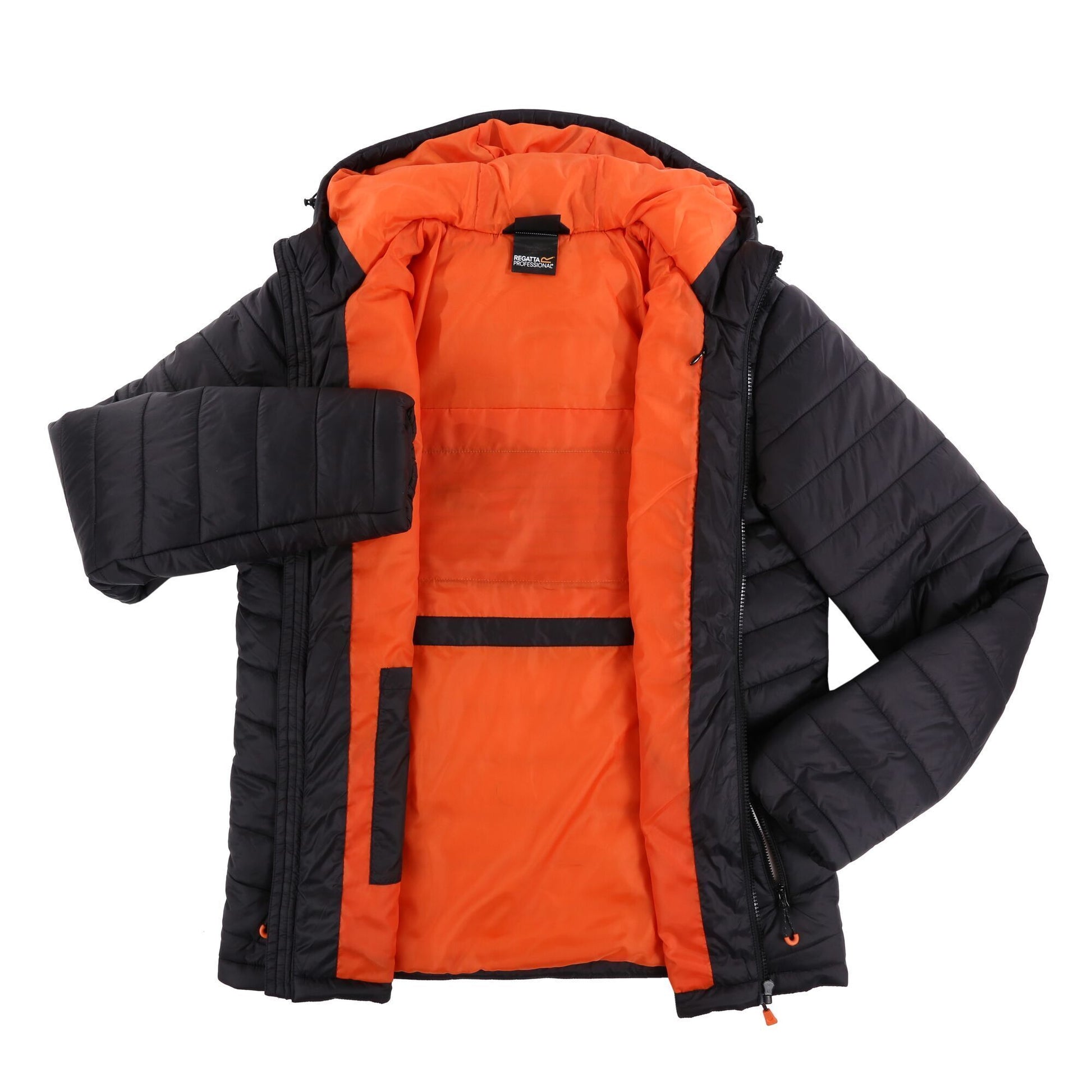 Black - Close up - Regatta Mens Thermogen Powercell 5000 Warmloft Jacket