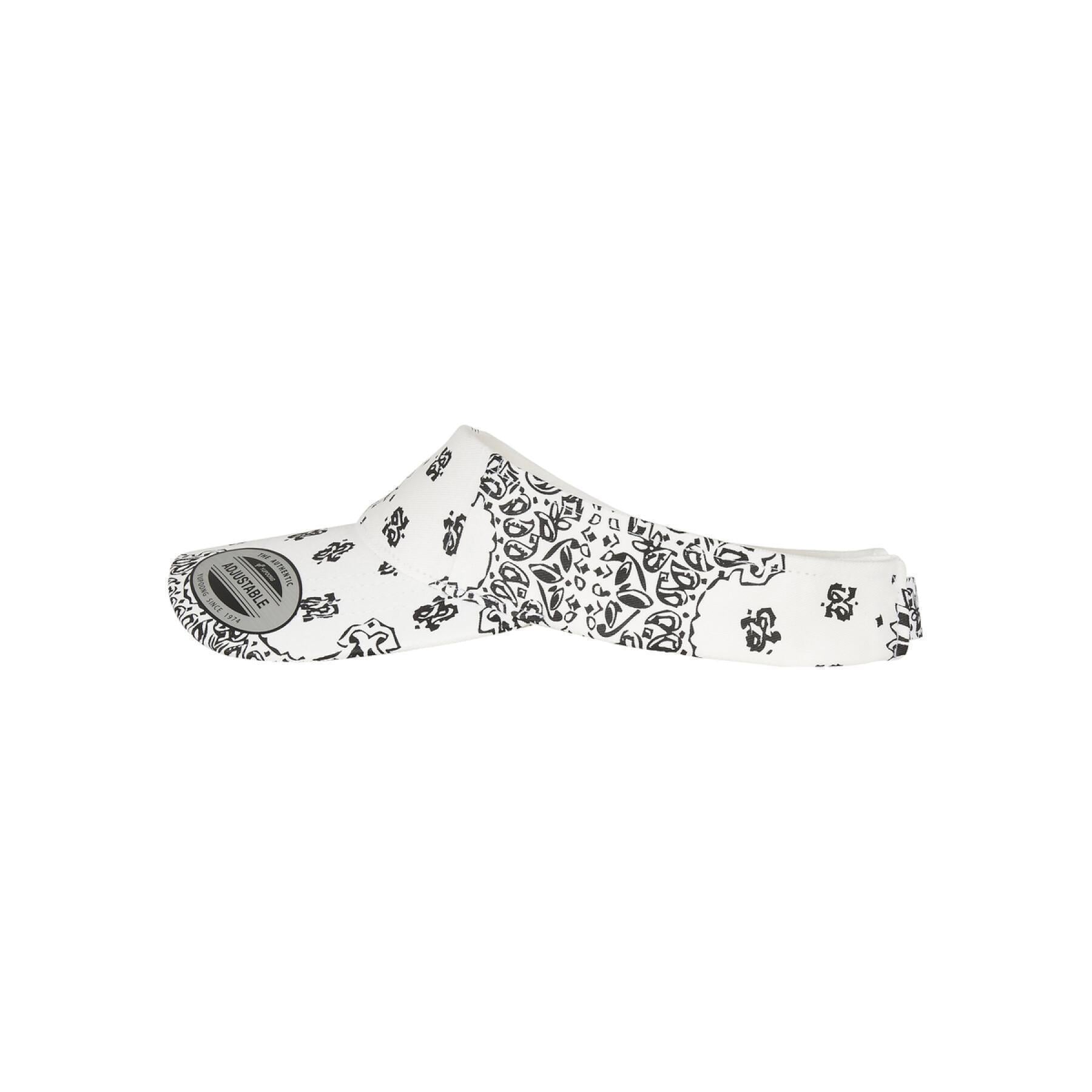 White-Black - Back - Flexfit Bandana Visor