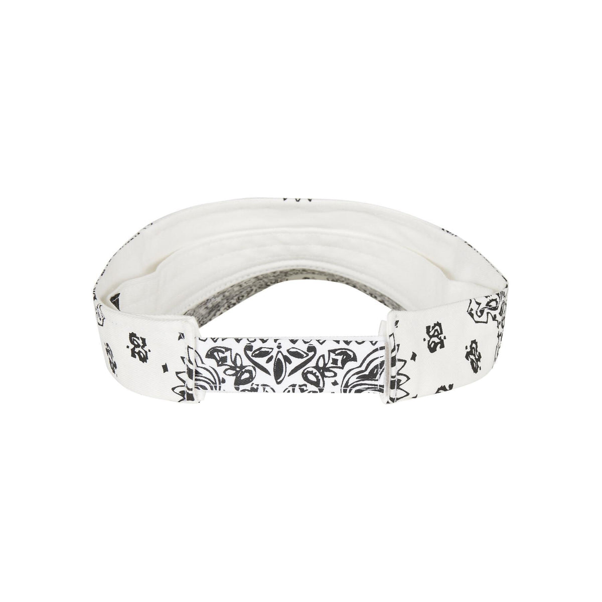 White-Black - Side - Flexfit Bandana Visor