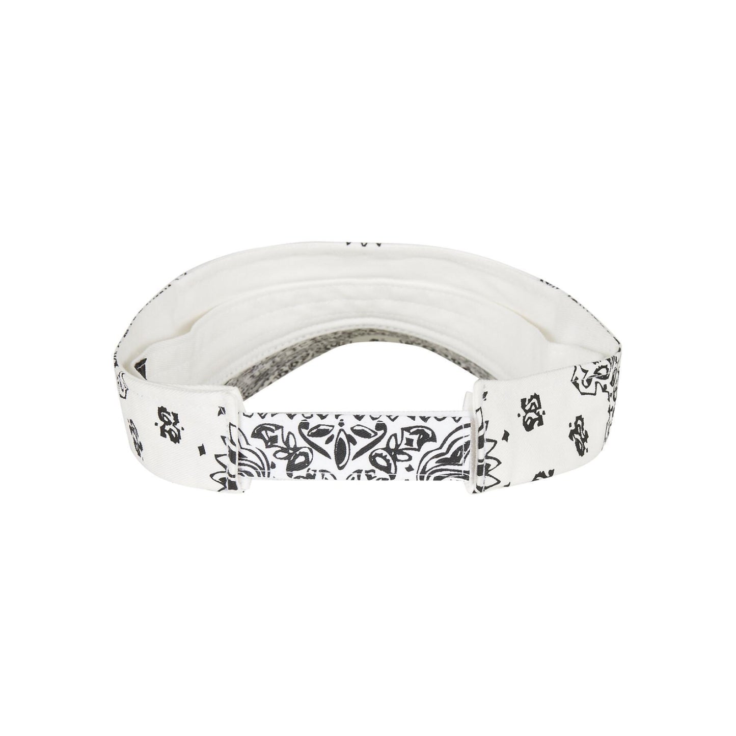 White-Black - Side - Flexfit Bandana Visor