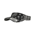 Black - Front - Flexfit Bandana Visor