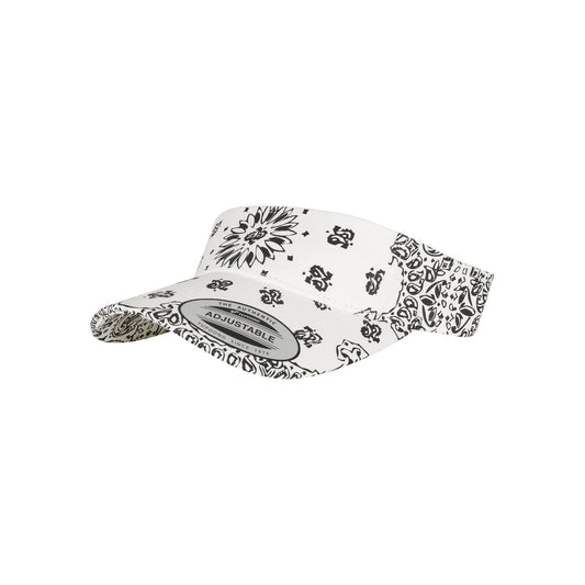 White-Black - Front - Flexfit Bandana Visor