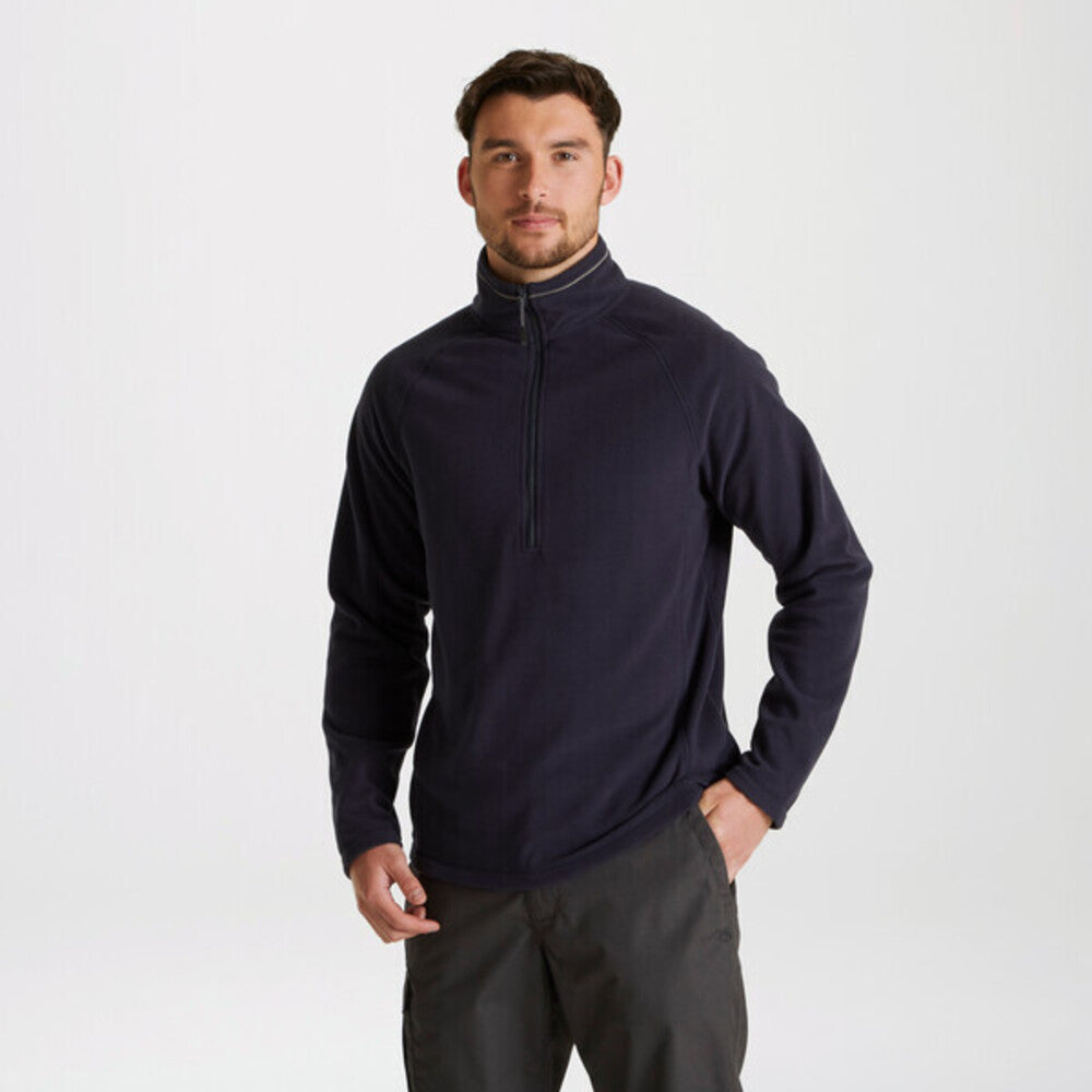 Dark Navy - Pack Shot - Craghoppers Mens Expert Corey 200 Half Zip Fleece Top