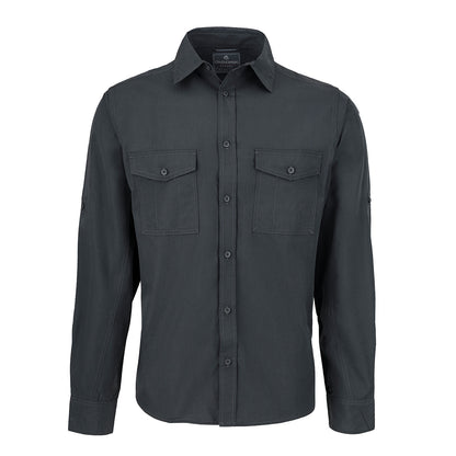 Carbon Grey - Front - Craghoppers Mens Expert Kiwi Long-Sleeved Shirt