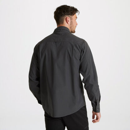 Carbon Grey - Side - Craghoppers Mens Expert Kiwi Long-Sleeved Shirt