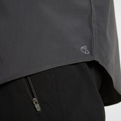 Carbon Grey - Pack Shot - Craghoppers Mens Expert Kiwi Long-Sleeved Shirt
