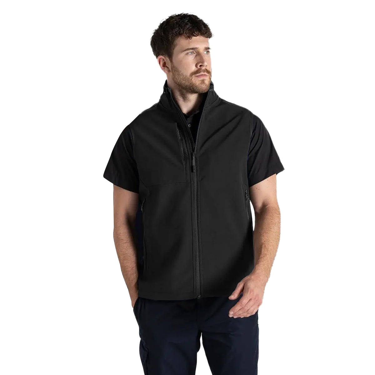 Black - Lifestyle - Craghoppers Mens Expert Basecamp Softshell Vest