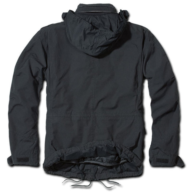 Black - Lifestyle - Build Your Brand Mens M65 Giant Jacket