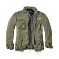 Olive - Front - Build Your Brand Mens M65 Giant Jacket